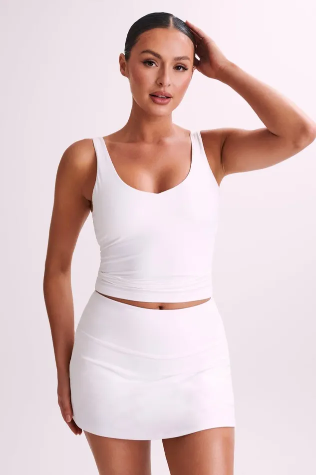 Women Meshki Tops Nadine Yoga Top 8211 White