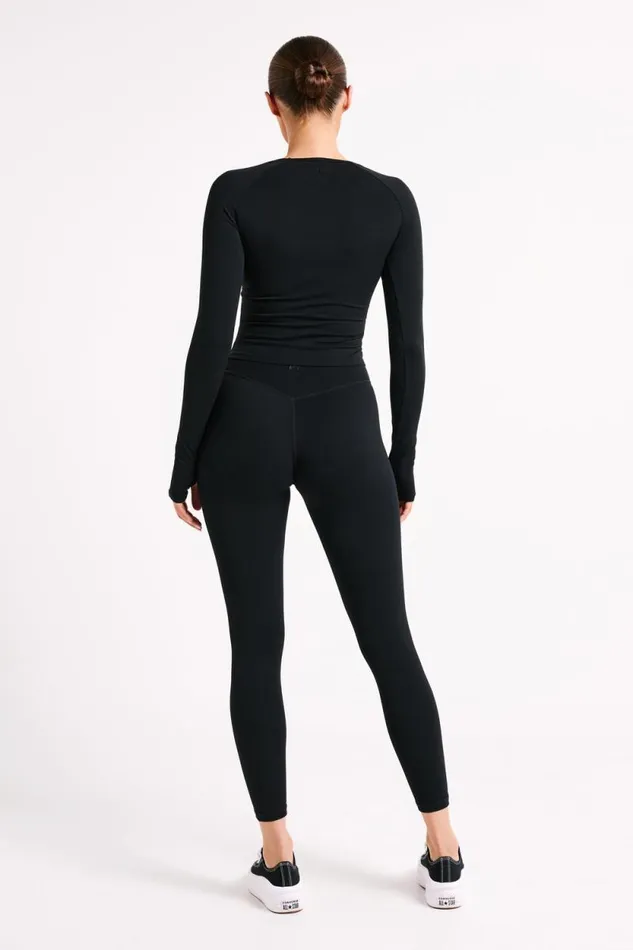 Women Meshki Tops Venus Long Sleeve Top 8211 Black