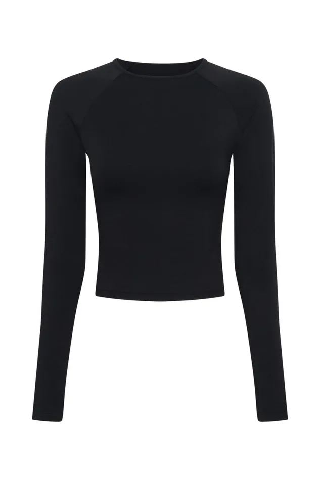Women Meshki Tops Venus Long Sleeve Top 8211 Black
