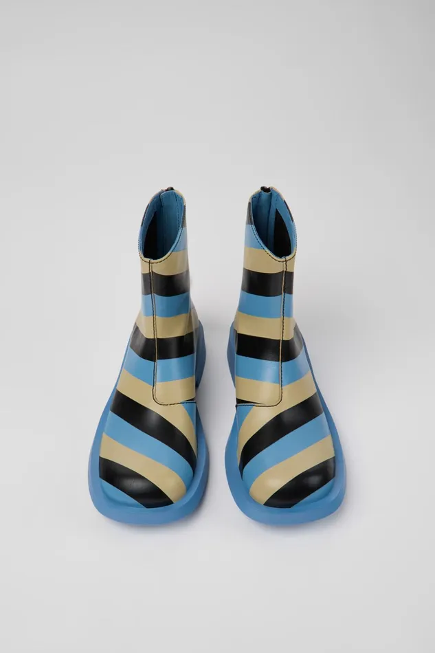 Women MIL 1978 Multicolored Leather Ankle Boots Camper Ankle Boots Women MIL 1978 Multicolored Leather Ankle Boots Camper Ankle Boots