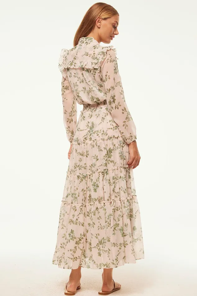 Women MISA Los Angeles Dresses AHREANA DRESS White Sage Botanica