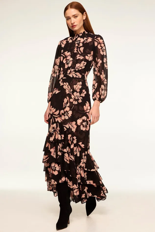 Women MISA Los Angeles Dresses AUDREY DRESS Auric Flora