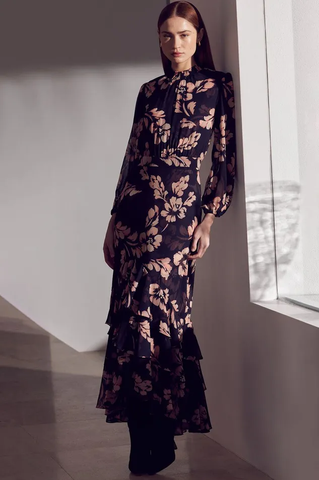 Women MISA Los Angeles Dresses AUDREY DRESS Auric Flora
