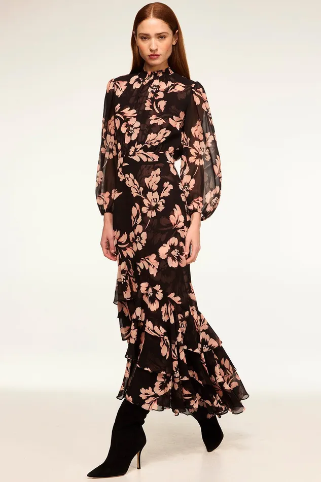 Women MISA Los Angeles Dresses AUDREY DRESS Auric Flora