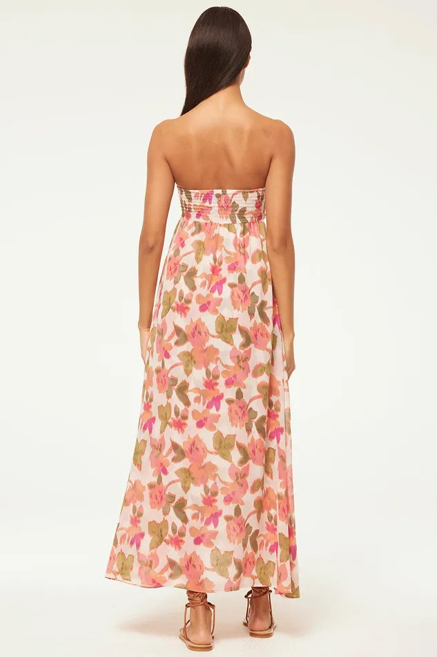 Women MISA Los Angeles Dresses EMINE DRESS Sonoran Flora Chiffon