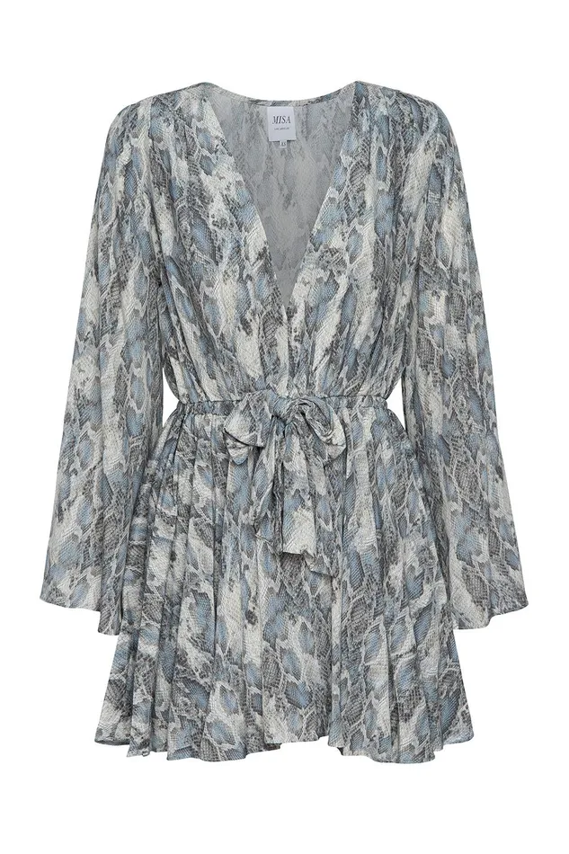 Women MISA Los Angeles Dresses KAIA DRESS Spring Python