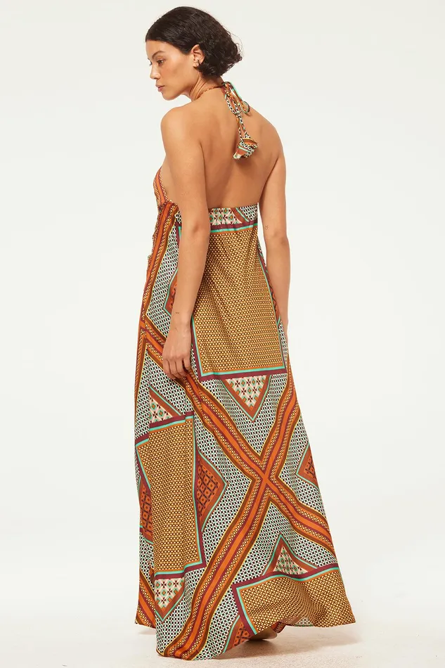 Women MISA Los Angeles Dresses RABAN DRESS Positano Scarf