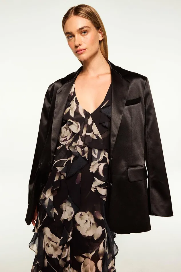 Women MISA Los Angeles Jackets JOANNE BLAZER Black