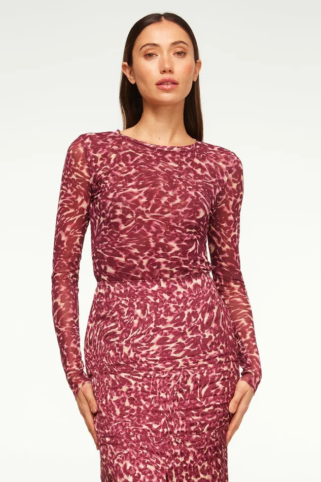 Women MISA Los Angeles Jersey and Mesh LULA TOP Digital Ombre