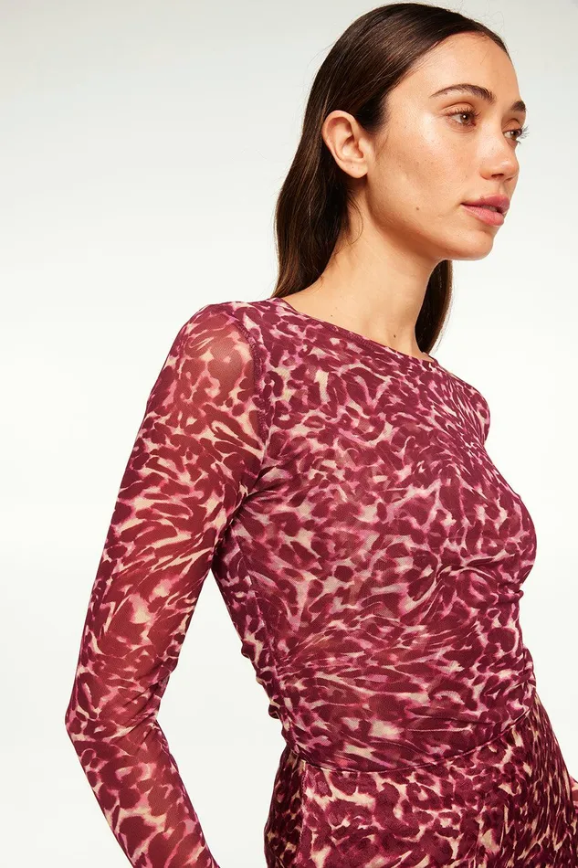 Women MISA Los Angeles Jersey and Mesh LULA TOP Digital Ombre