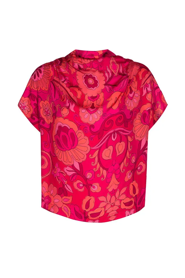 Women MISA Los Angeles Matching Sets AISHA TOP Flora Corsica Fuchsia