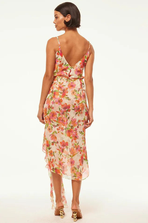 Women MISA Los Angeles Matching Sets FARIDA SKIRT Palmarei Blooms Chiffon