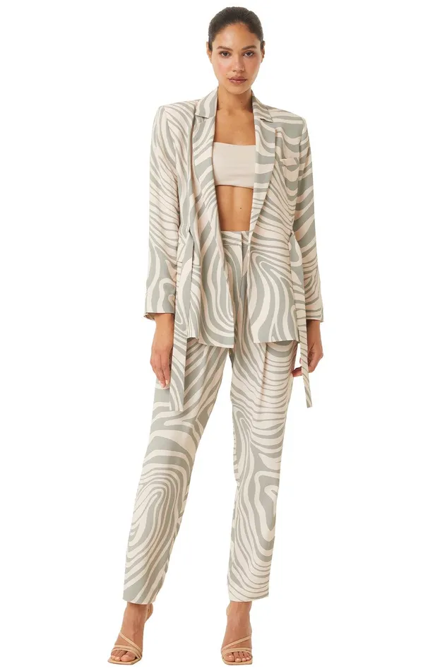 Women MISA Los Angeles Matching Sets KELSEY JACKET Ivory
