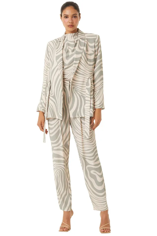 Women MISA Los Angeles Matching Sets KELSEY JACKET Ivory