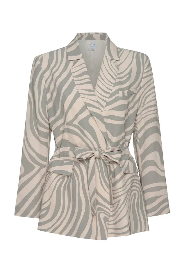 Women MISA Los Angeles Matching Sets KELSEY JACKET Ivory