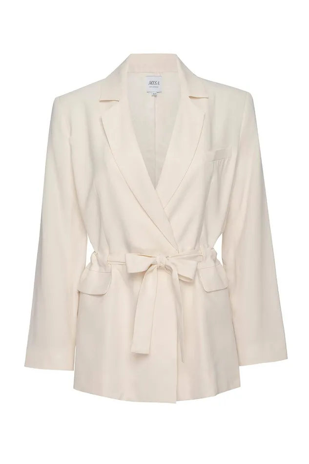 Women MISA Los Angeles Matching Sets KELSEY JACKET Ivory
