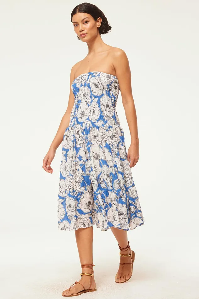 Women MISA Los Angeles Matching Sets LOLA CONVERTIBLE Gardenia Crinkle