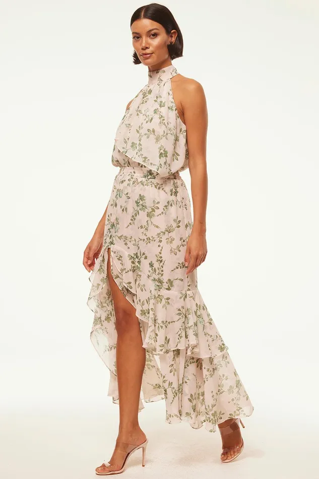 Women MISA Los Angeles Matching Sets SEVA SKIRT White Sage Botanica