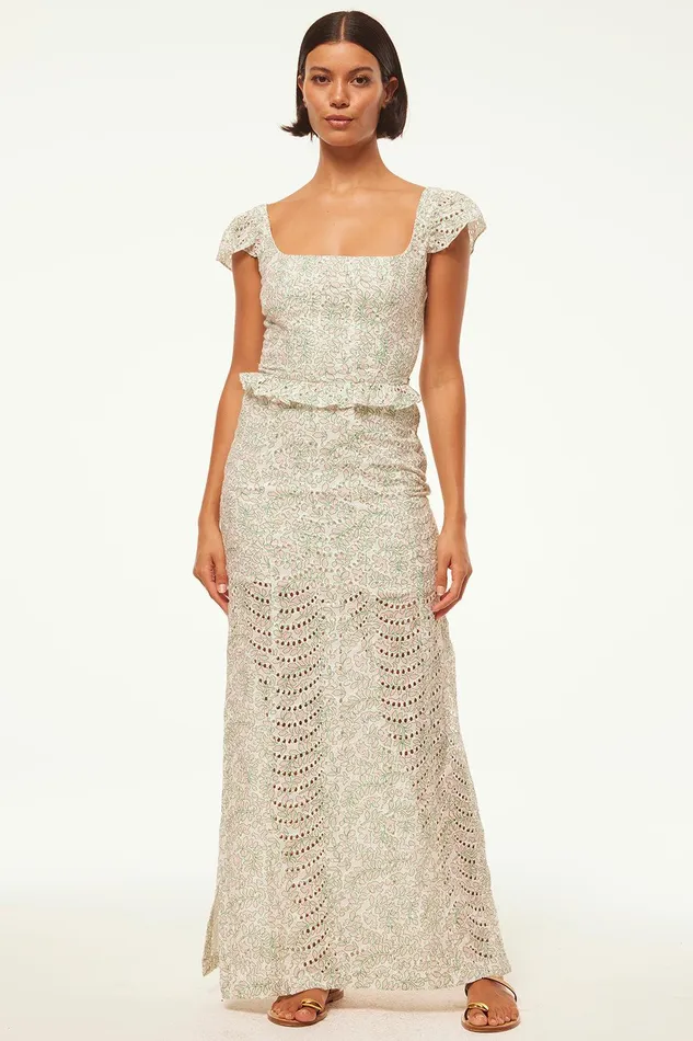 Women MISA Los Angeles Matching Sets SORA TOP Dewdrop Eyelet