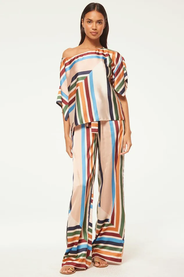 Women MISA Los Angeles Pants RESHMA PANT San Miguel Stripe