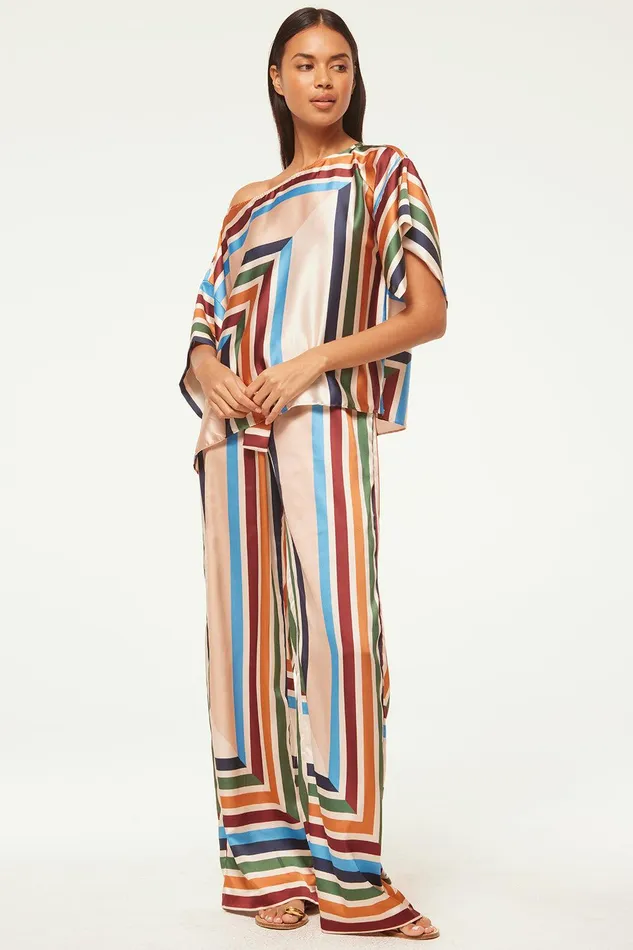 Women MISA Los Angeles Pants RESHMA PANT San Miguel Stripe
