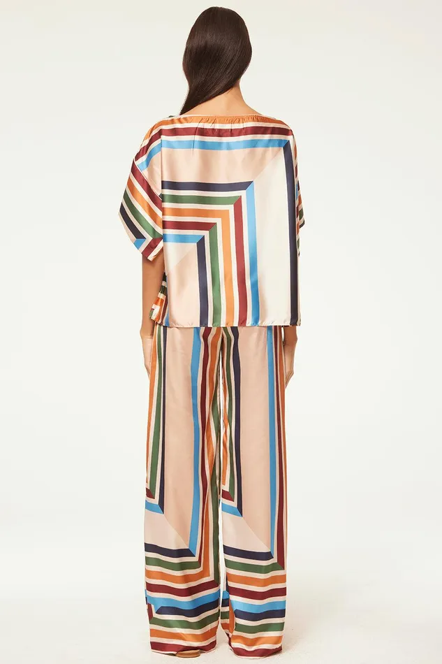 Women MISA Los Angeles Pants RESHMA PANT San Miguel Stripe