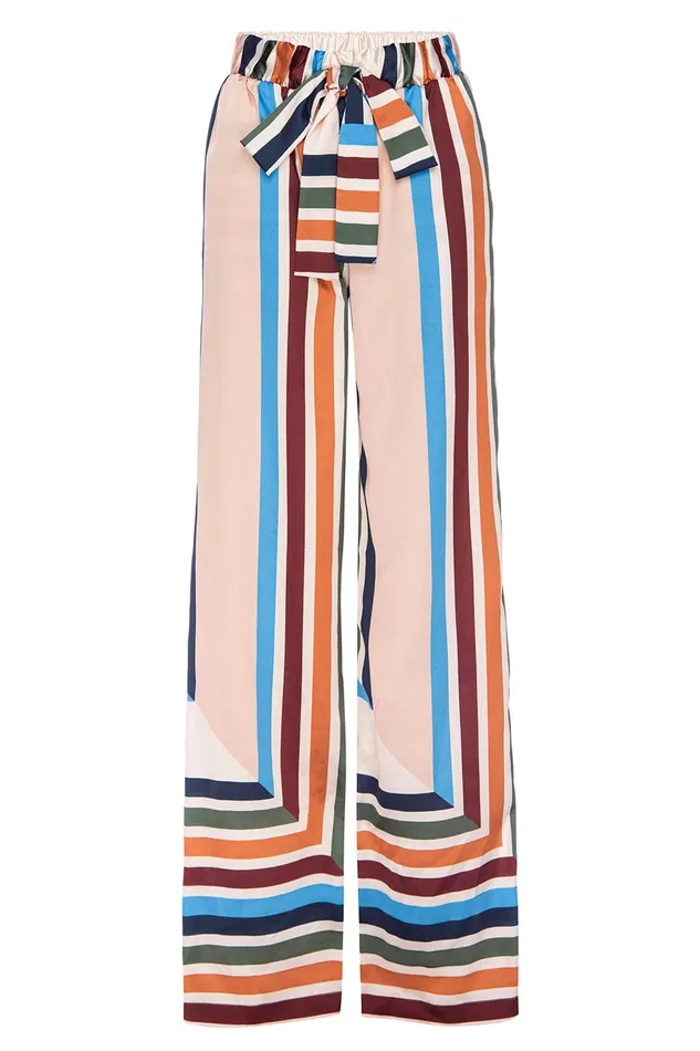 Women MISA Los Angeles Pants RESHMA PANT San Miguel Stripe