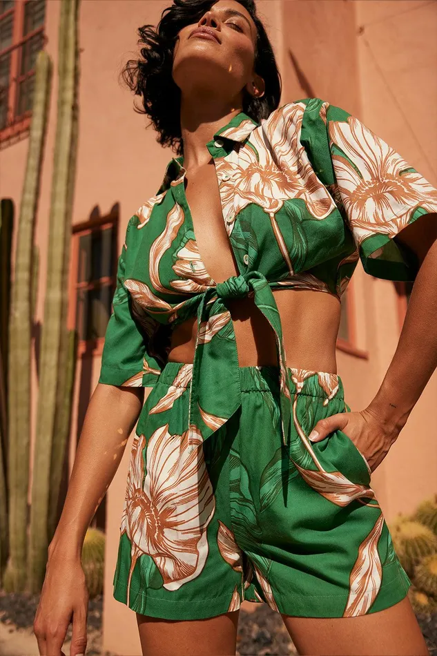 Women MISA Los Angeles Skirts and Shorts MAITE SHORT Cartagena Flora