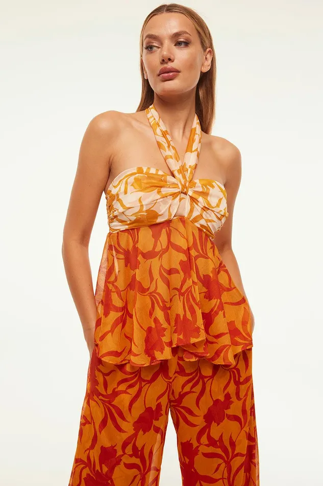 Women MISA Los Angeles Tops AYLIN TOP Atlas Floral
