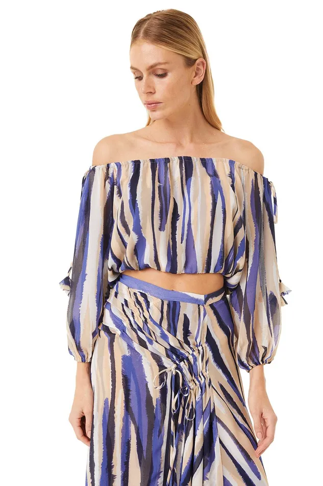 Women MISA Los Angeles Tops DALMA TOP Striped Instinct