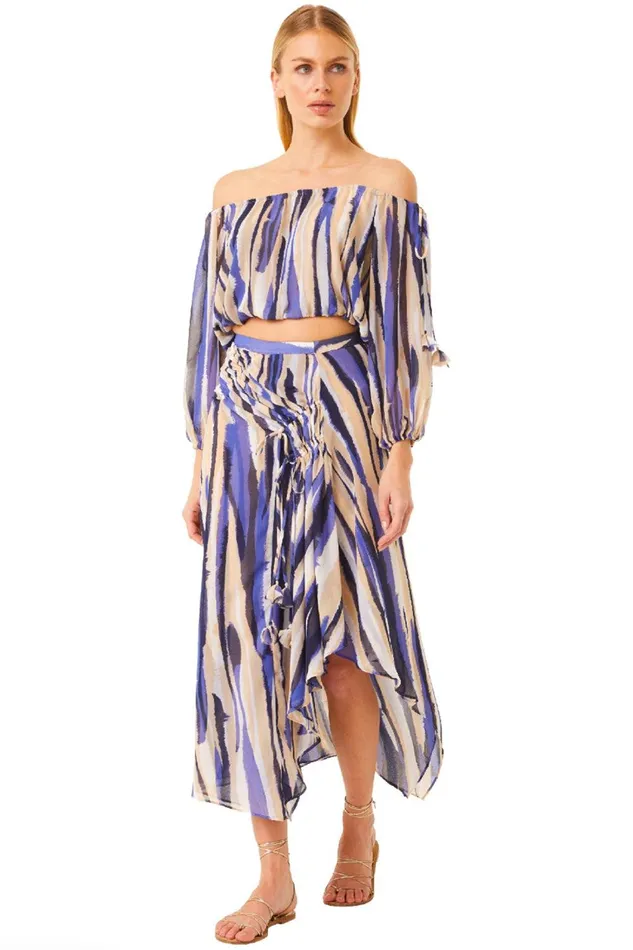 Women MISA Los Angeles Tops DALMA TOP Striped Instinct