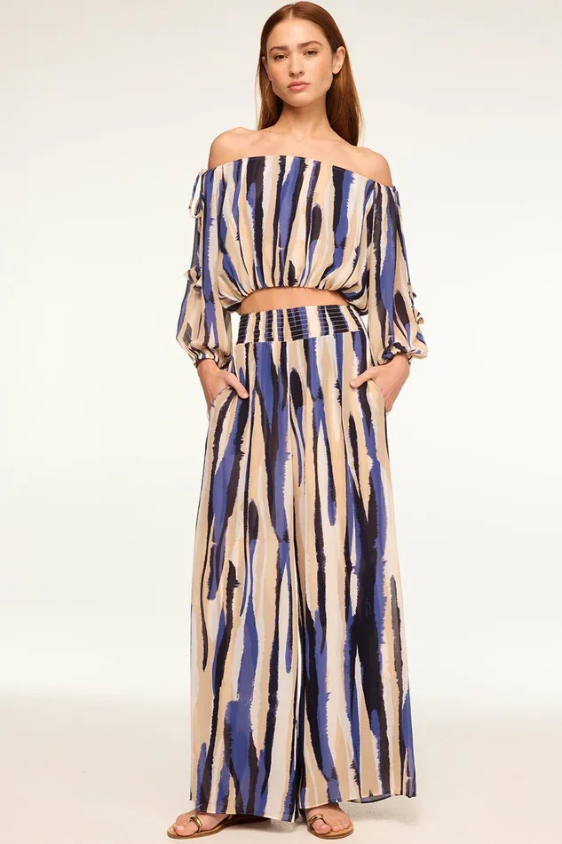 Women MISA Los Angeles Tops DALMA TOP Striped Instinct
