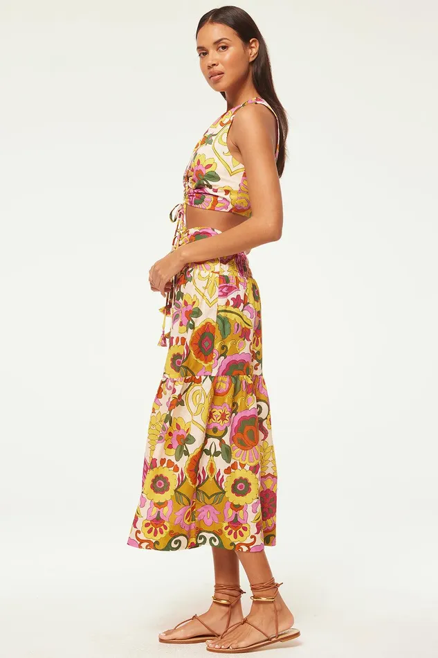 Women MISA Los Angeles Tops TANZIA TOP Floral Corsica Multi