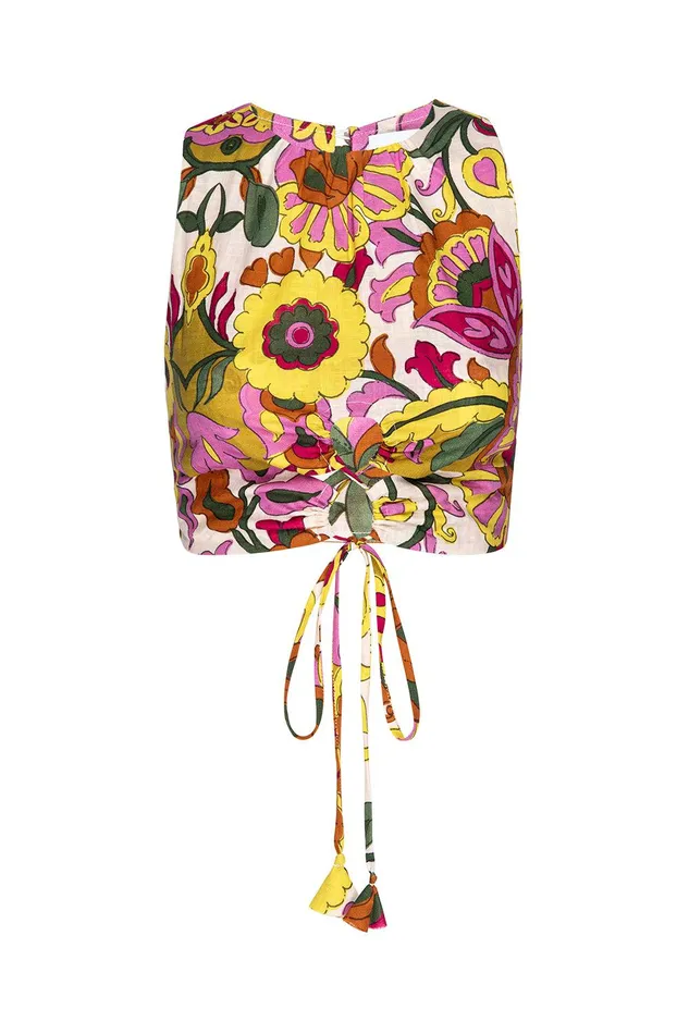 Women MISA Los Angeles Tops TANZIA TOP Floral Corsica Multi