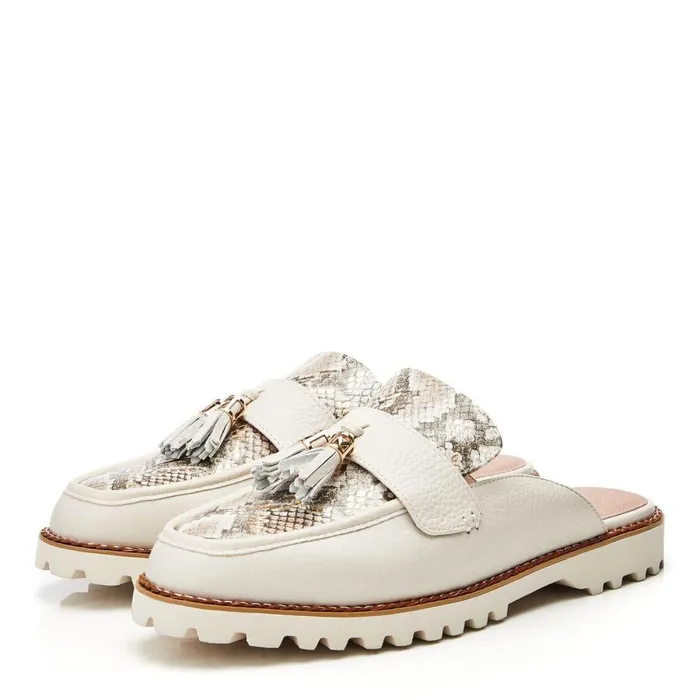 Women Moda In Pelle Brogues And Loafers Etana Off White Leather Women Moda In Pelle Brogues And Loafers Etana Off White Leather