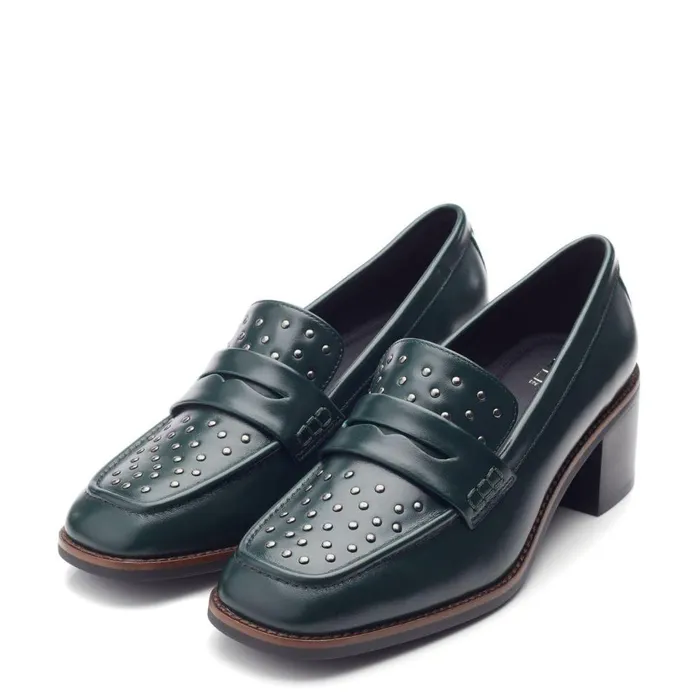 Women Moda In Pelle Casual Shoes Chantily Green Leather