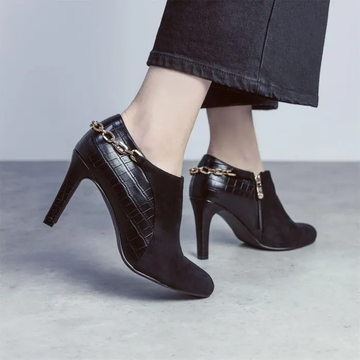 Women Moda In Pelle Court Shoes Kaiyana Black Alcantara