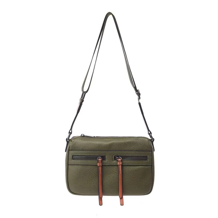 Women Moda In Pelle Crossbody Bags Alex Bag Khaki Porvair