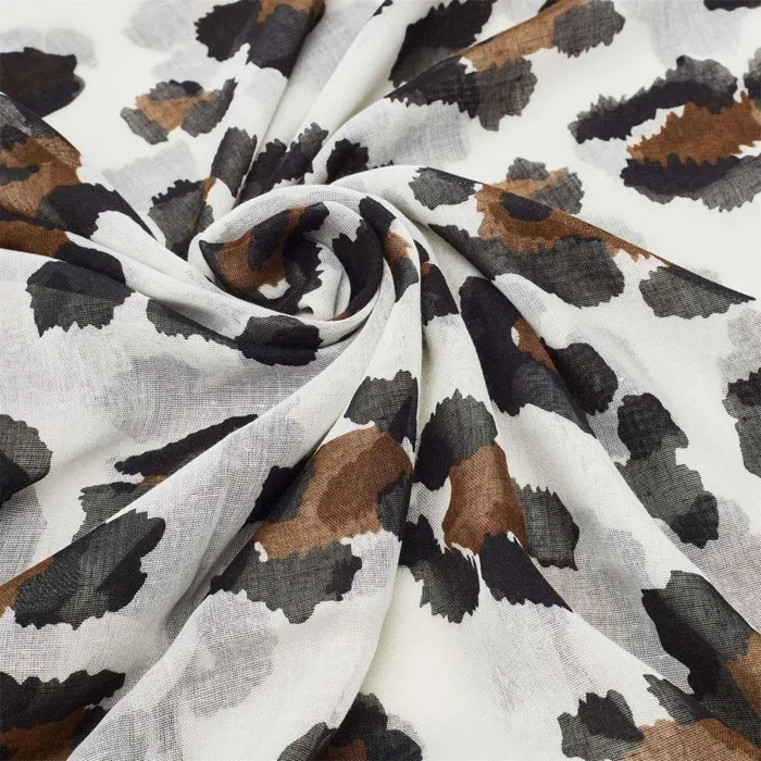 Women Moda In Pelle Scarves Leottie Scarf Natural Leopard Textile Women Moda In Pelle Scarves Leottie Scarf Natural Leopard Textile