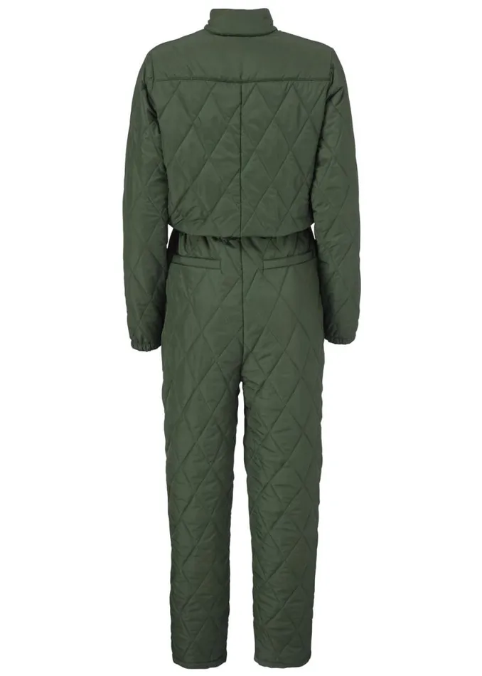 Women Modstrm Coats and Jackets Krystal Padded Jumpsuit Dark Army Women Modstrm Coats and Jackets Krystal Padded Jumpsuit Dark Army