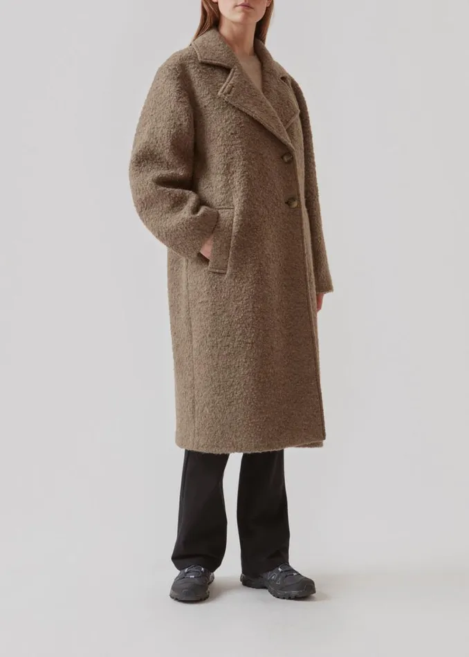 Women Modstrm Coats and Jackets SallieMD Coat Espresso Melange