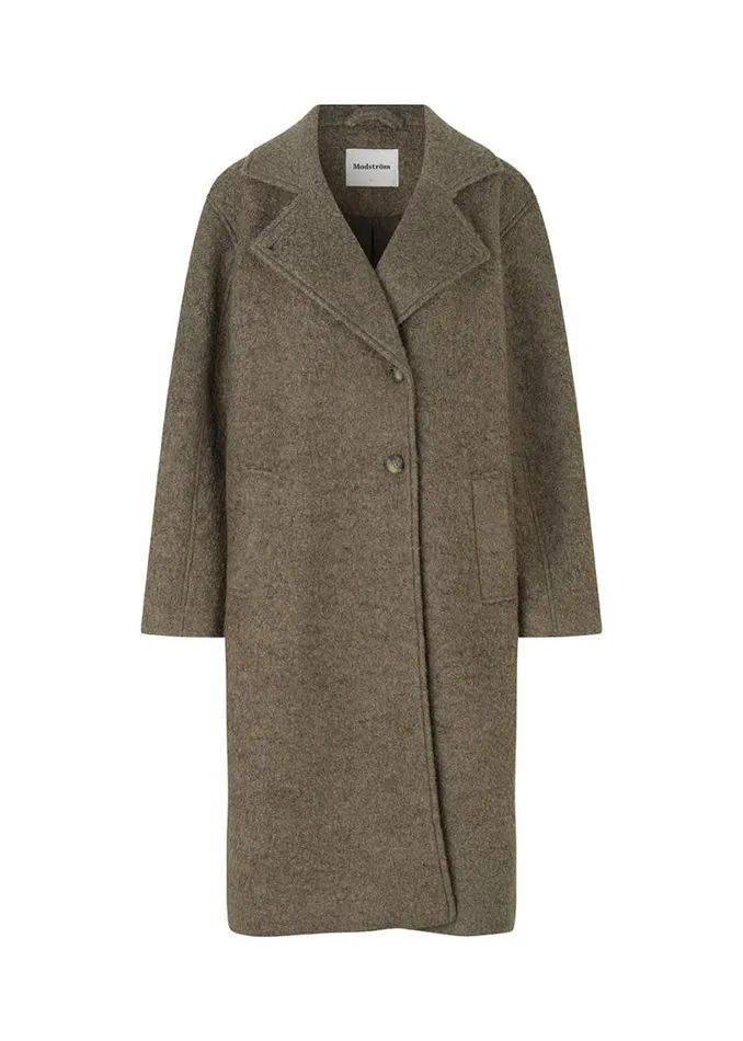 Women Modstrm Coats and Jackets SallieMD Coat Espresso Melange Women Modstrm Coats and Jackets SallieMD Coat Espresso Melange