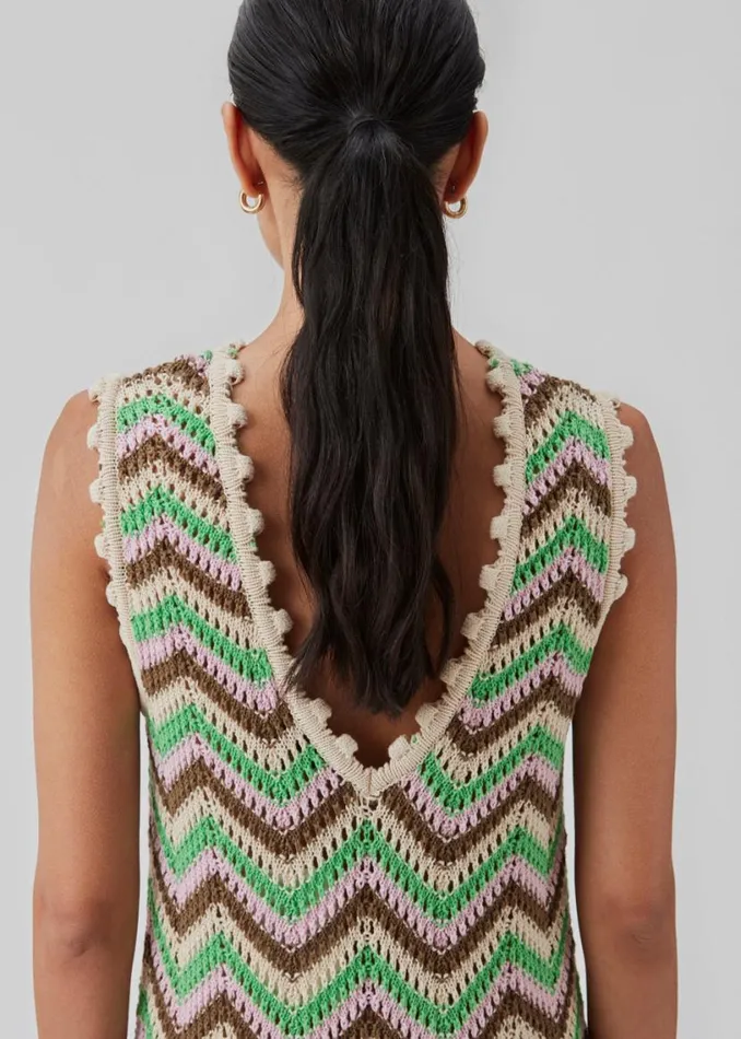 Women Modstrm Dresses CaryMD Dress Green Sorbet Stripe Women Modstrm Dresses CaryMD Dress Green Sorbet Stripe