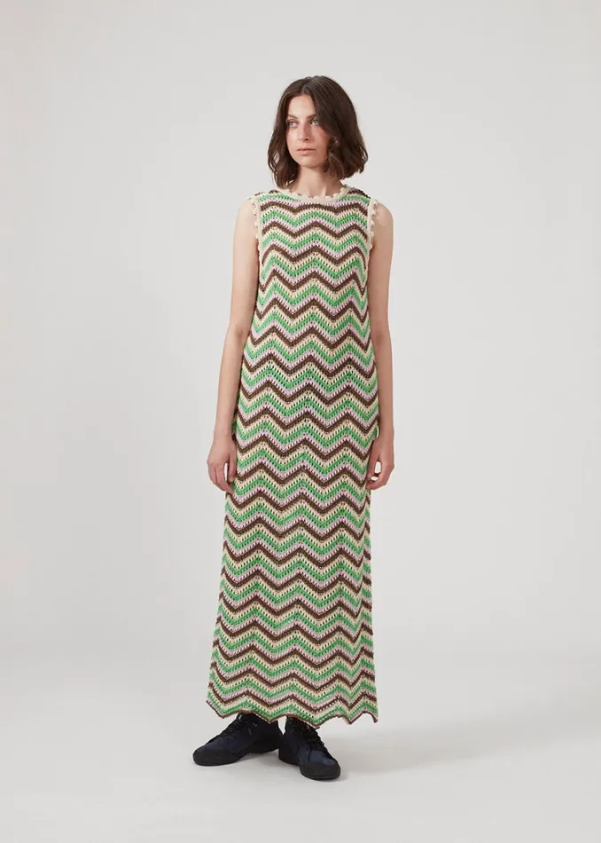 Women Modstrm Dresses CaryMD Dress Green Sorbet Stripe Women Modstrm Dresses CaryMD Dress Green Sorbet Stripe