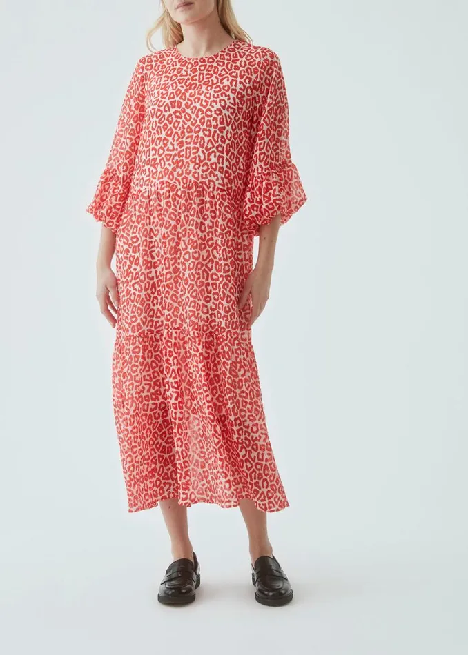 Women Modstrm Dresses Lana Print Dress Fire Leo