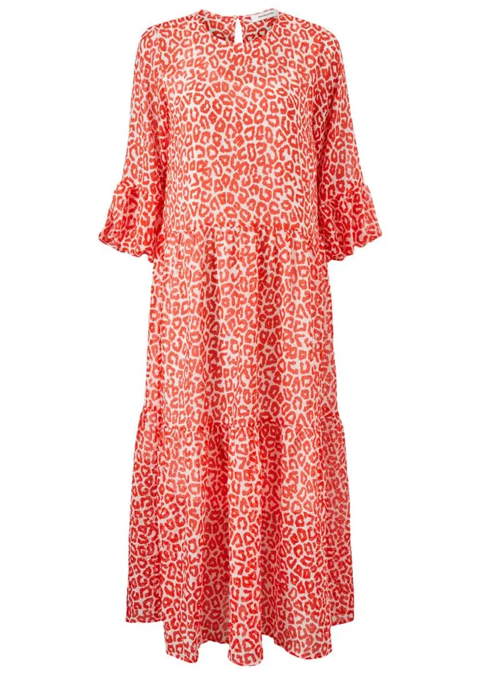Women Modstrm Dresses Lana Print Dress Fire Leo Women Modstrm Dresses Lana Print Dress Fire Leo