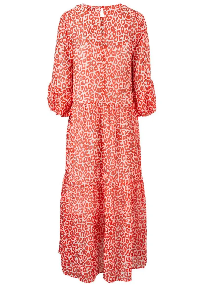 Women Modstrm Dresses Lana Print Dress Fire Leo Women Modstrm Dresses Lana Print Dress Fire Leo