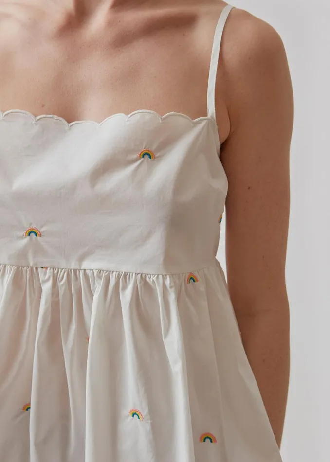 Women Modstrm Dresses PernilleMD Strap Dress Soft White Women Modstrm Dresses PernilleMD Strap Dress Soft White