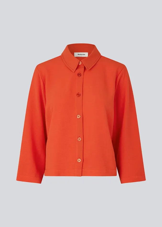 Women Modstrm Shirts FredaMD Shirt Bright Cherry Women Modstrm Shirts FredaMD Shirt Bright Cherry
