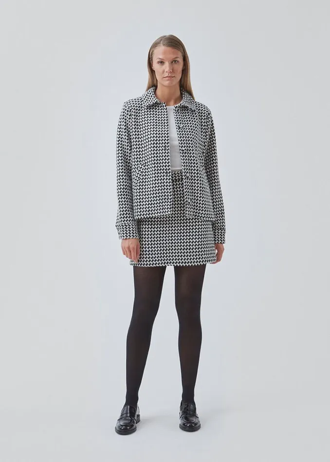 Women Modstrm Skirts BadiaMD Skirt Black White Check Women Modstrm Skirts BadiaMD Skirt Black White Check